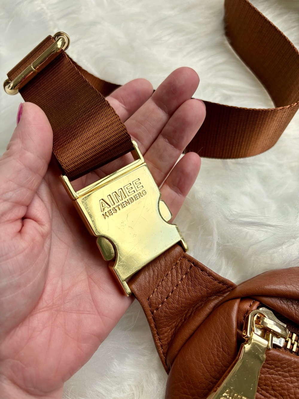 Aimee Kestenberg Milan Leather Bum Bag - Picture 4 of 13